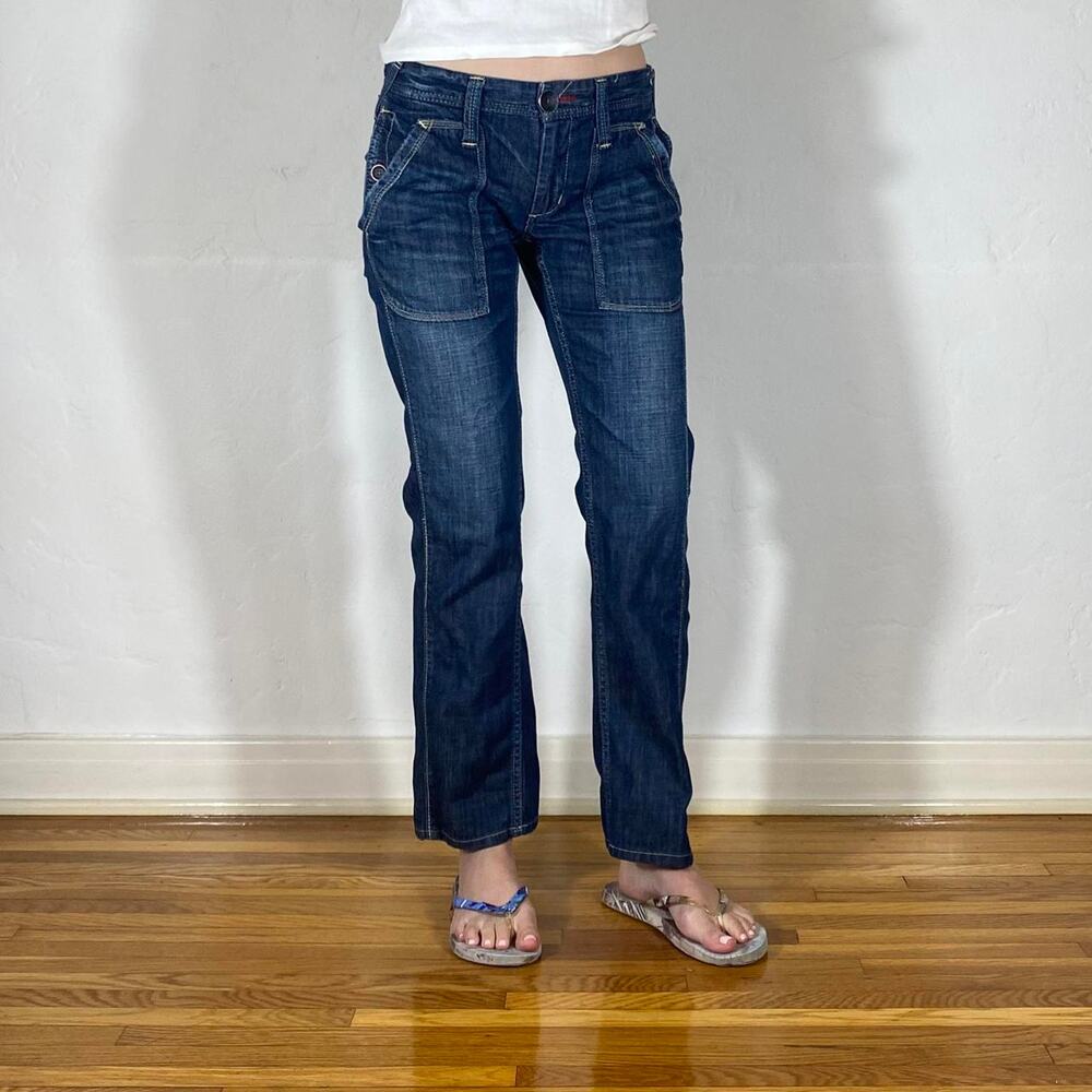 Japanese cinch back pocket jeans
